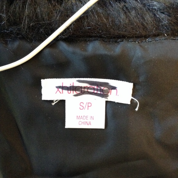 Brown and Black Fur Vest - Picture 3 of 3